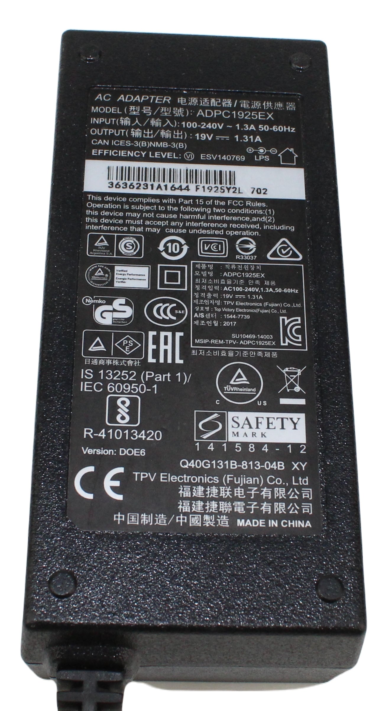 zasilacz ADPC1925EX 19V 1.31A 5.5mm