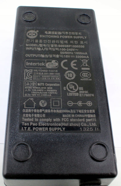 zasilacz intertek s065bp1800330 18V 3.3A 5.5mm