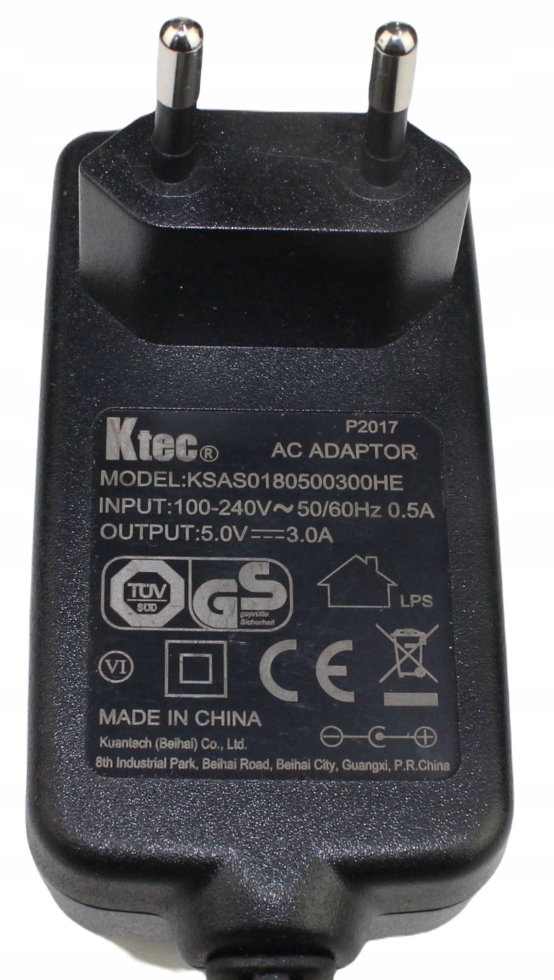 zasilacz KTEC KSAS0180500300HE 5V 3A 2.5mm