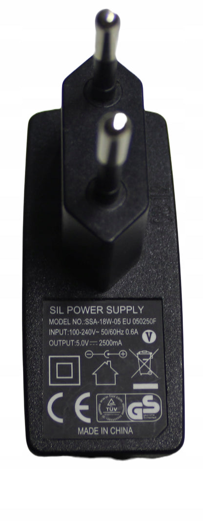 Zasilacz SIL SSA-18W-05 5V 2500mA 5.5mm