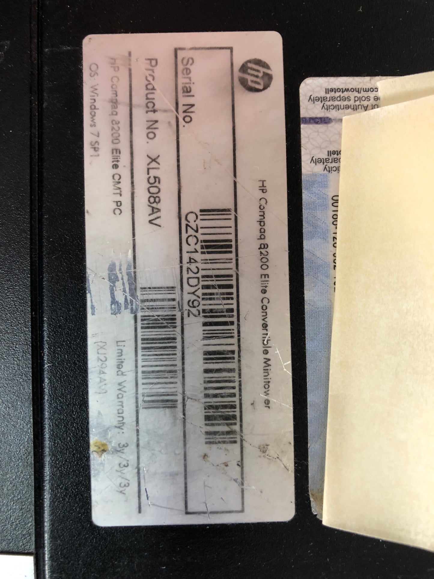 Komputer Stacjonarny HP 8200/i5-2400/4GB/HDD/W7