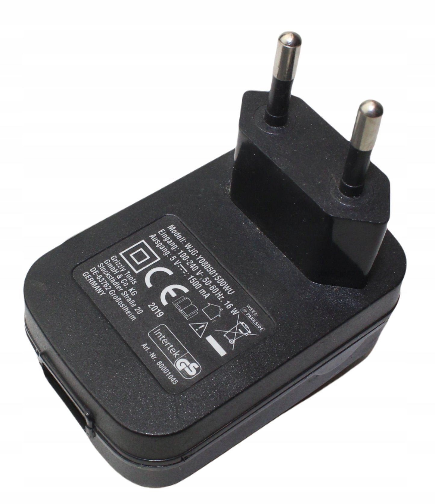 Zasilacz WJG Y080501500WU 5V 1500mA