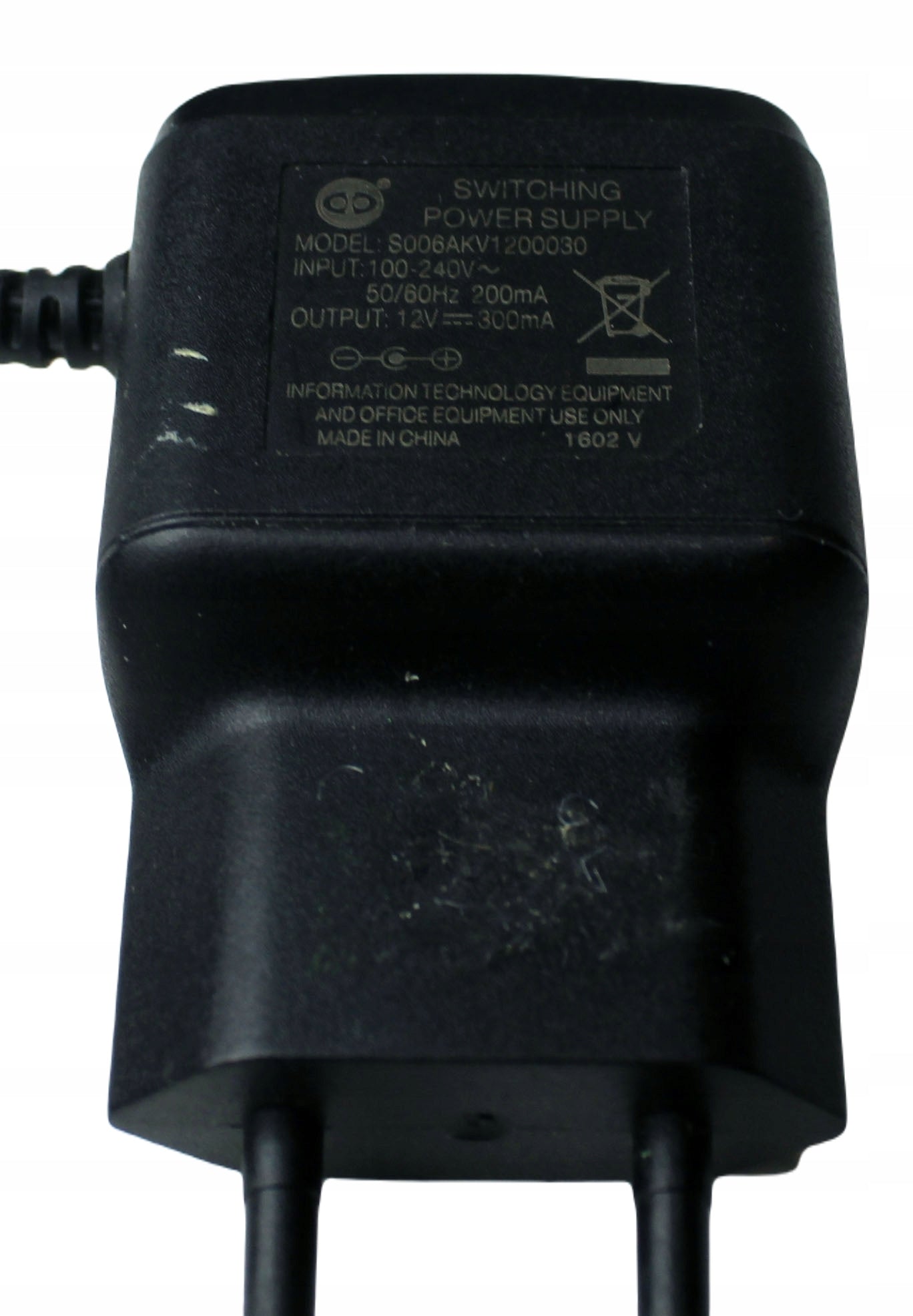 Zasilacz S006AKV1200030 12V 300mA 5.5mm