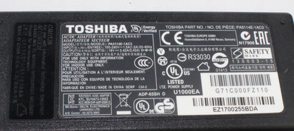 Zasilacz TOSHIBA PA5114E-1AC3 19V 3.42A 5.5mm