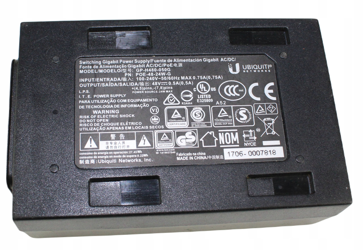 Zasilacz UBIQUITI GP-H480-050G 48V 0.5A
