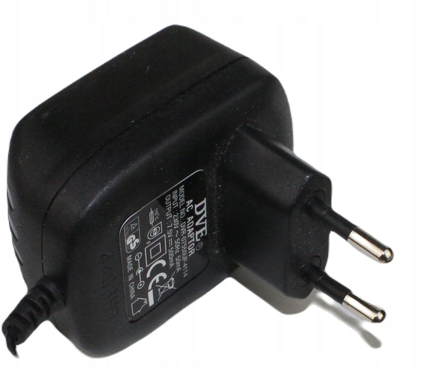 zasilacz DVE DVR-07550UP-4114 7.5V 500mA 5.5mm