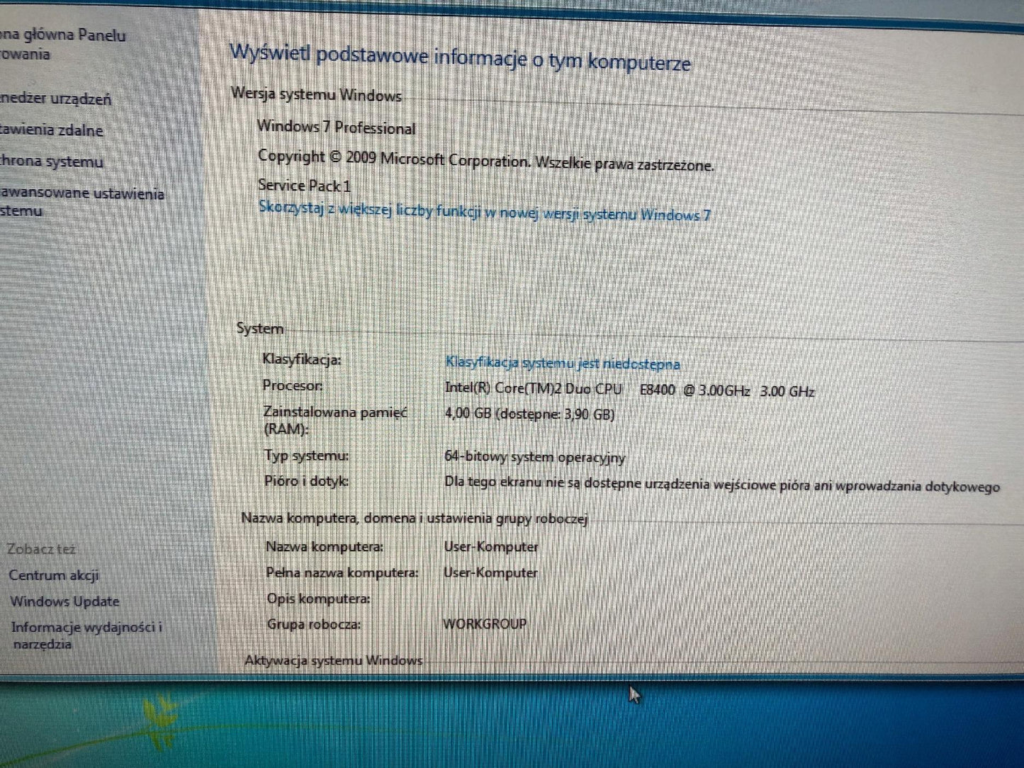 Komputer Dell Optiplex 780 IC2D\4GB\HHD\W7
