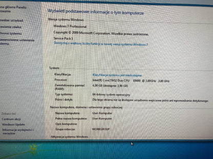 Komputer Dell Optiplex 780 IC2D\4GB\HHD\W7