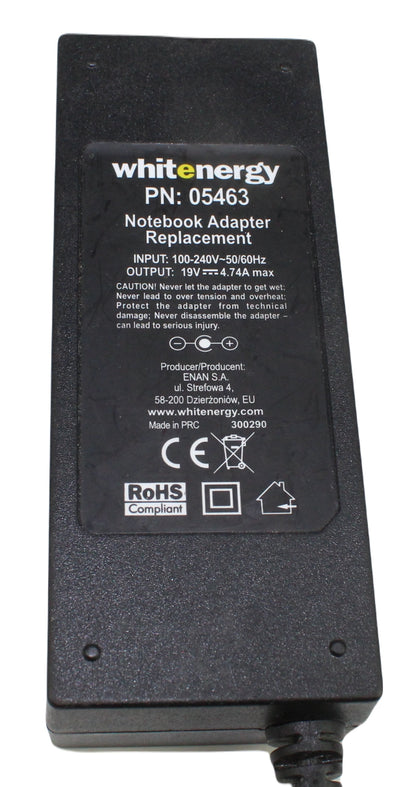 zasilacz WHITE ENERGY 05463 19V 4.74A 5.5mm