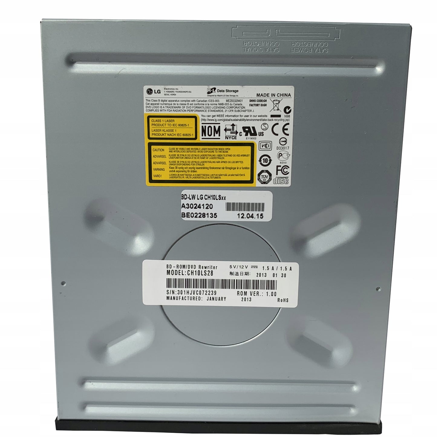 Nagrywarka DVD (combo z Blu-ray) wewnętrzna LG CH10LS28