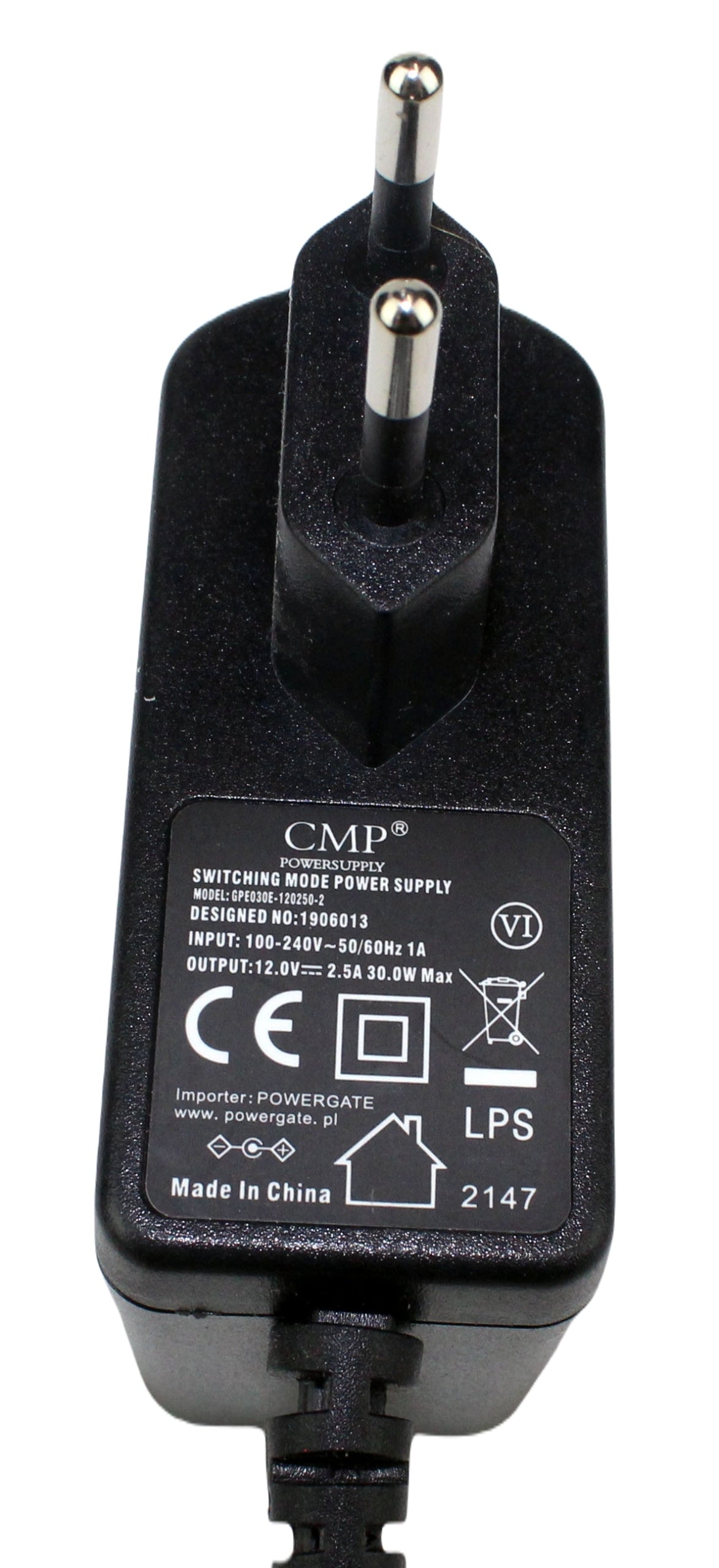 Zasilacz CMP GPE030E-120250-2 12V 2.5A 5.5mm