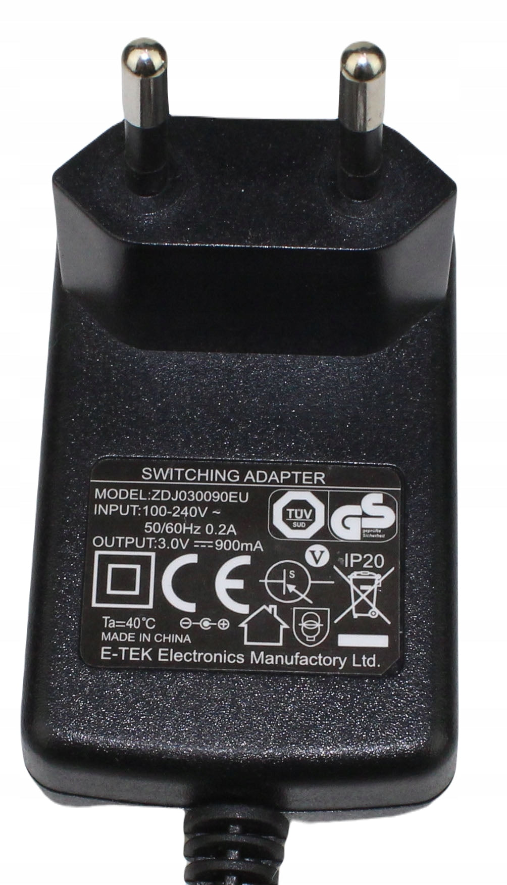 Zasilacz ZDJ030090EU 3V 900mA 3.5mm