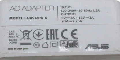 Zasilacz ASUS ADP-45EW 5V 15 20V 2A 2.25A WHITE
