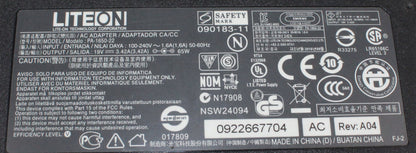 Zasilacz LITEON PA-1650-22 19V 3.42A 5.5mm