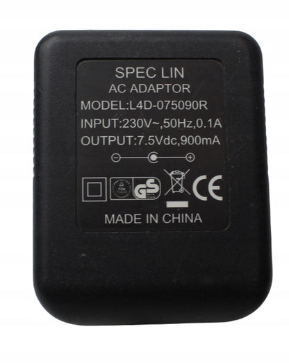 Zasilacz SPEC LIN L4D-075090R 7.5V 900mA 5.5mm