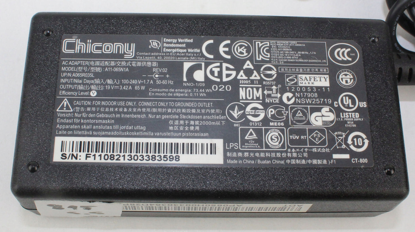 Zasilacz CHICONY A11-065N1A 19V 3.42A 5.5mm