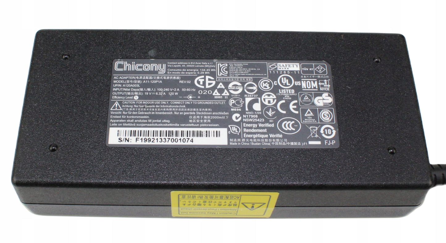 zasilacz CHICONY A11-120P1A 19V 6.32A 5.5mm
