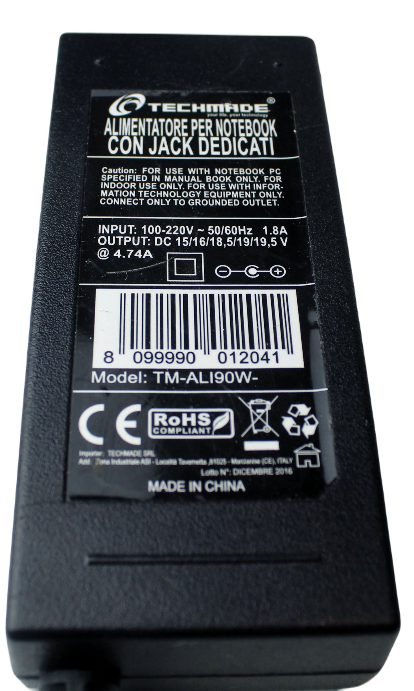 Zasilacz TECHMADE TM-ALI90W- 15V 16V 18.5V 19V