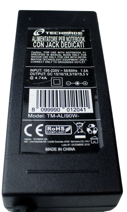 Zasilacz TECHMADE TM-ALI90W- 15V 16V 18.5V 19V