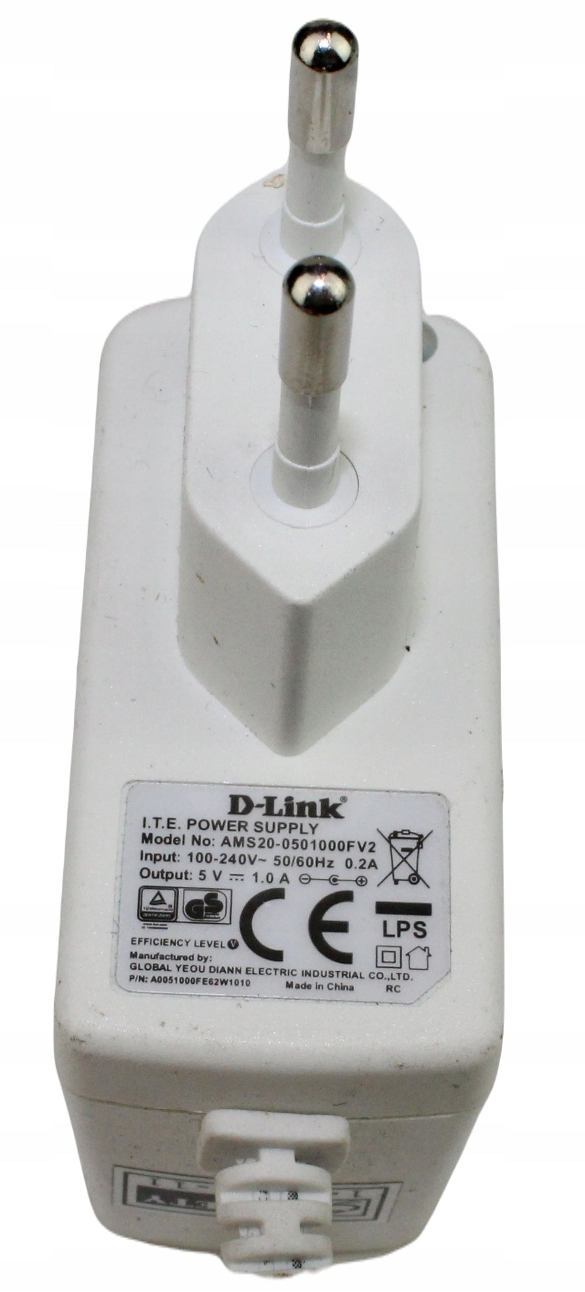 Zasilacz D-LINK AMS20-0501000FV2 5V 1A 5.5mm