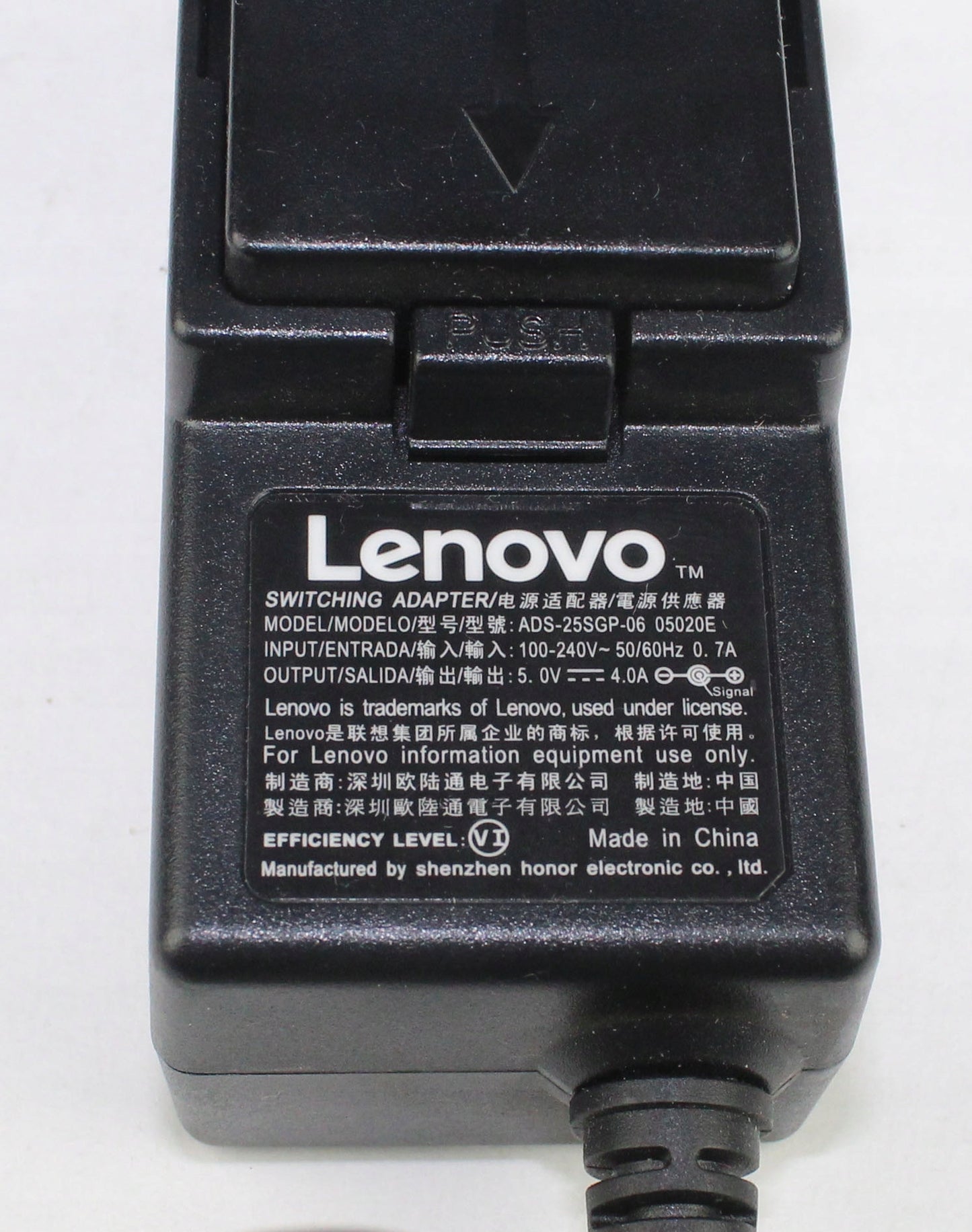 Zasilacz LENOVO ADS-25SGP-06 05020E 5V 4A 3.5mm