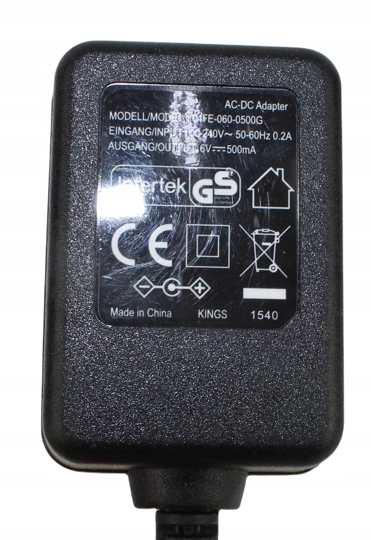 Zasilacz INTERTEK Y04FE-060-0500G 6V 500mA 5.5mm