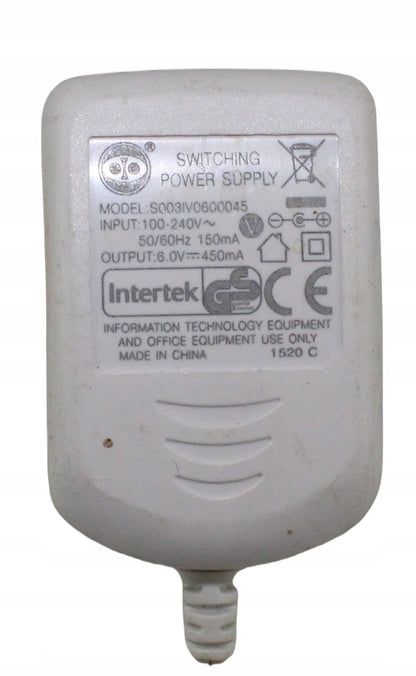 Zasilacz S003IV0600045 6V 450mA 5.5mm