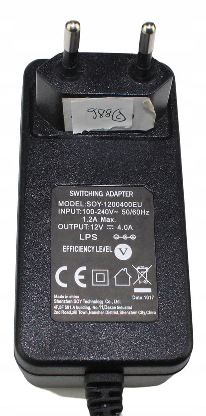 Zasilacz SOY-1200400EU 12V 4A 5.5mm