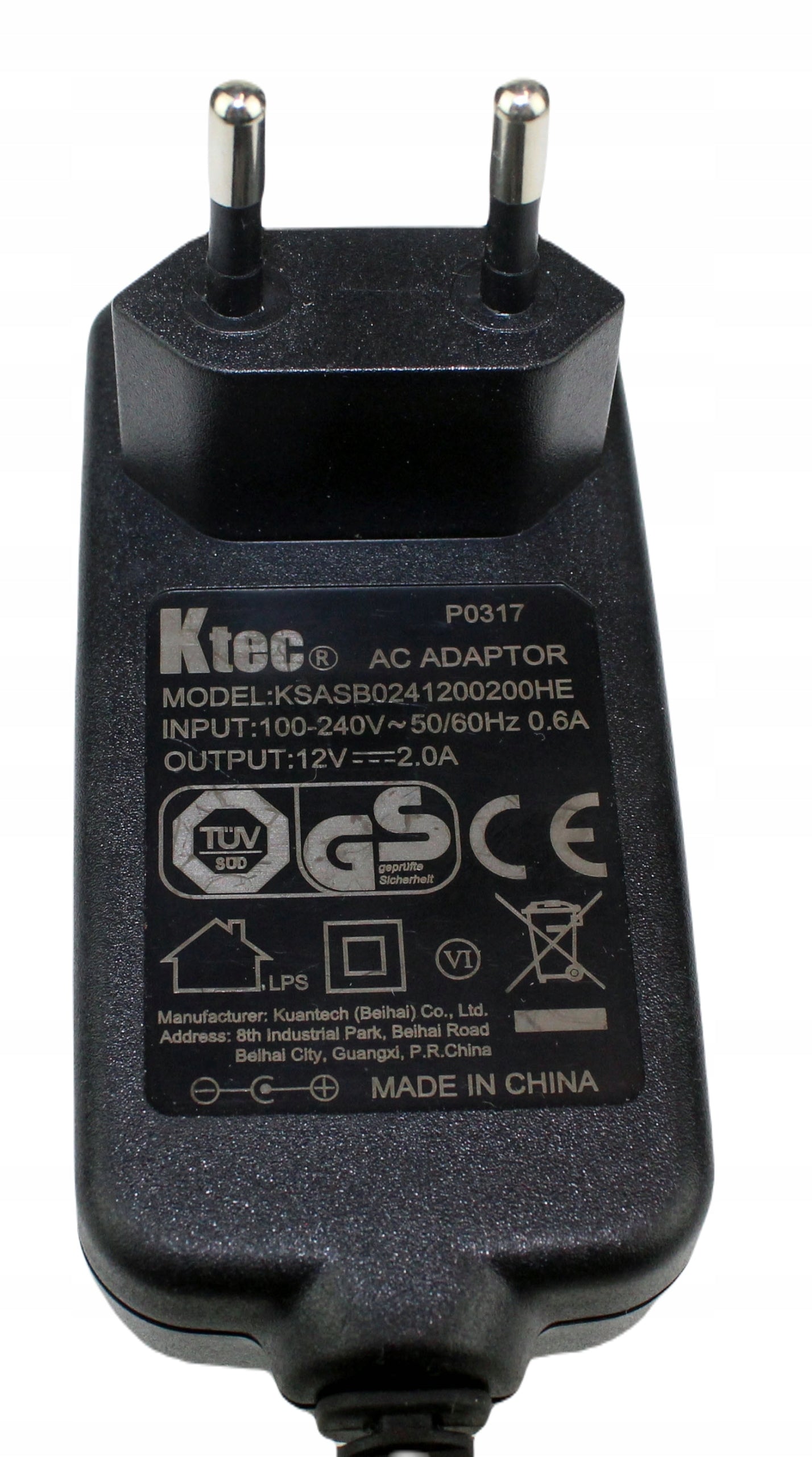 Zasilacz KTEC KSASB0241200200HE 12V 2A 5.5mm
