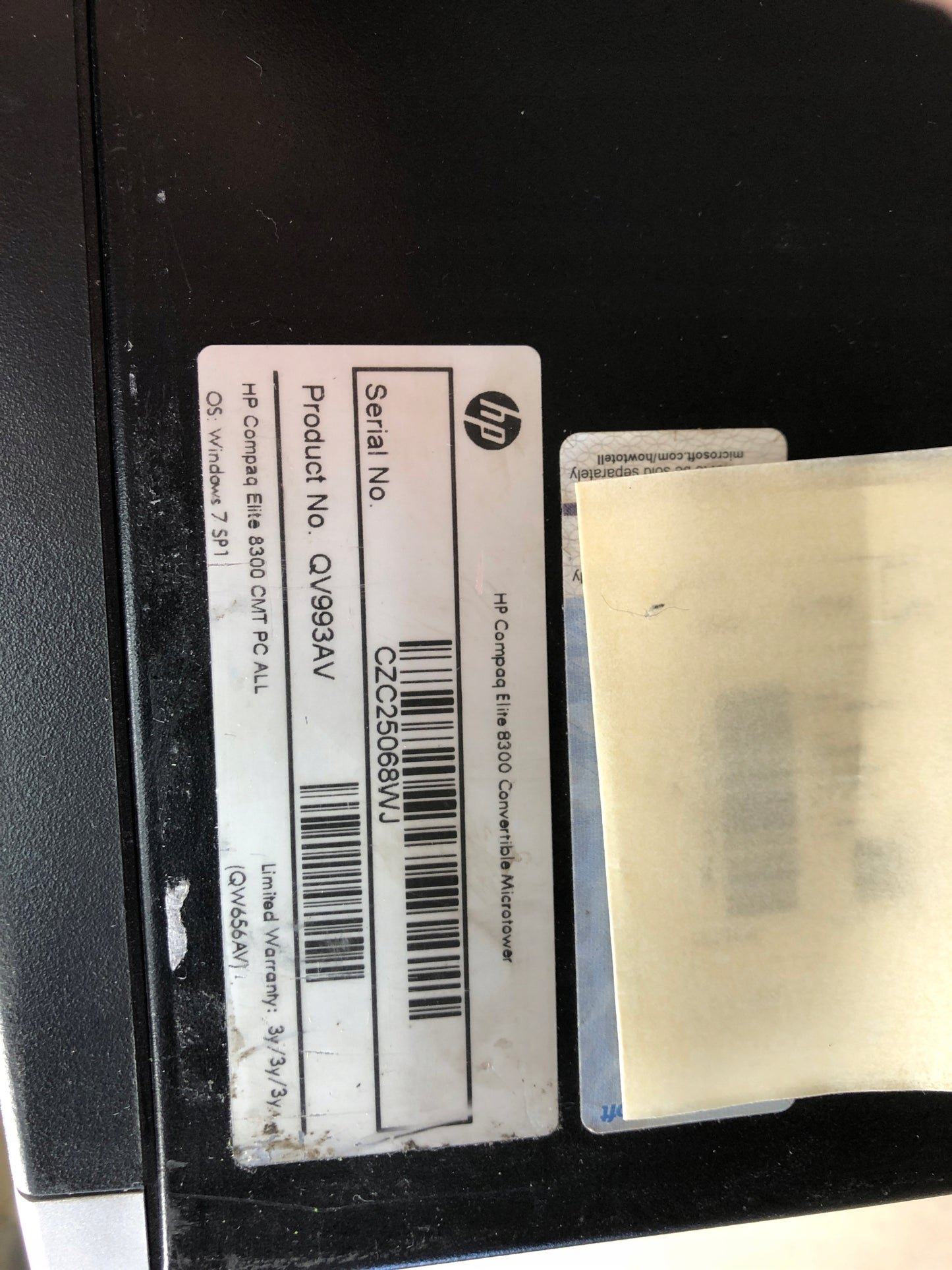 HP 8300 i5-3470 / 4GB / HDD / Win7