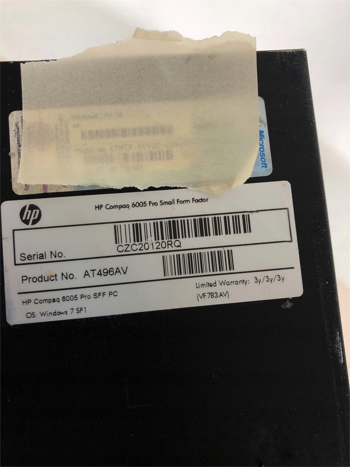 HP Compaq 6005 Pro SFF AMD 8GB HDD W7/W10