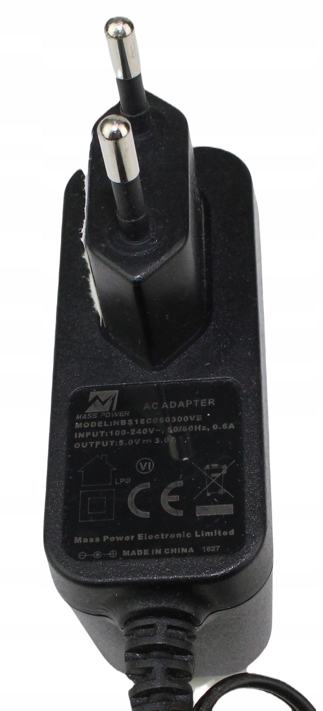 Zasilacz MASS POWER NBS18C050300VE 5V 3A 2.5mm