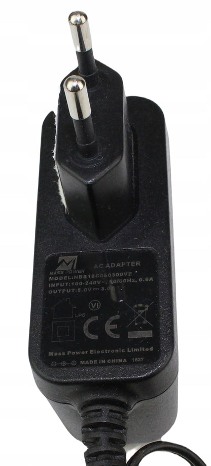 Zasilacz MASS POWER NBS18C050300VE 5V 3A 2.5mm
