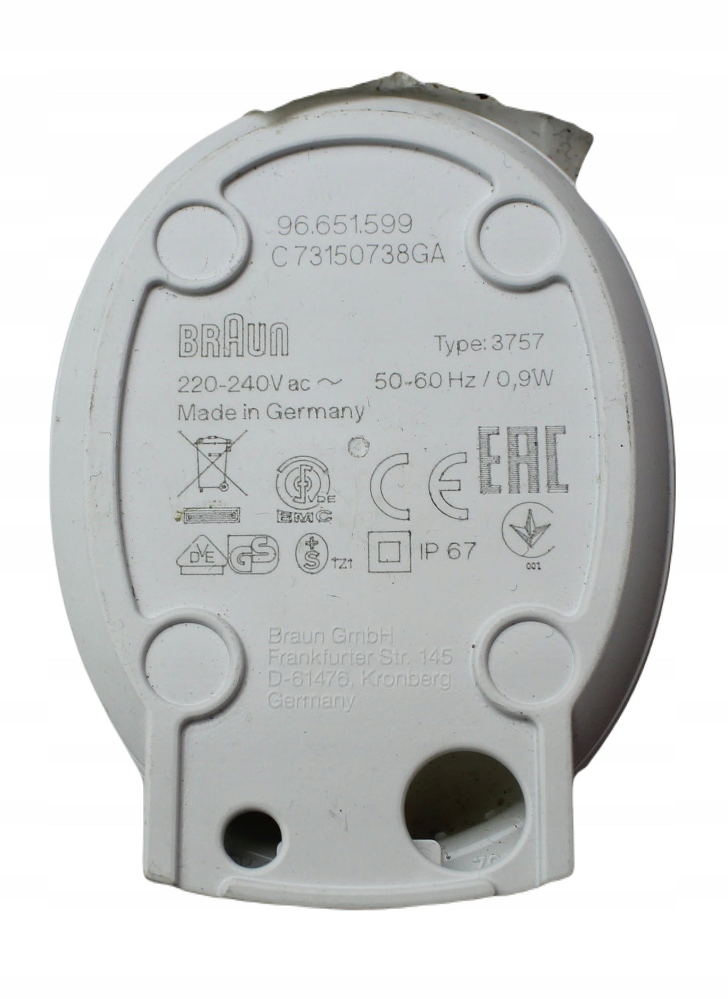 zasilacz BRAUN 3757 0.9W