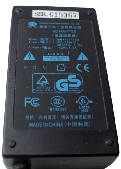 zasilacz HUIZHOU SAWA-01-400 12V 4A 5.5mm
